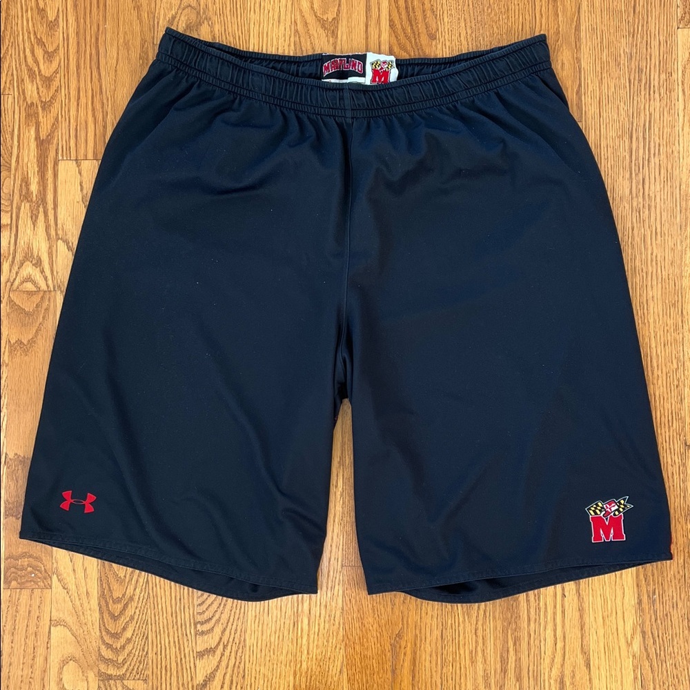 Men’s Maryland Terrapins TERPS Under Armour Basketball Shorts Team Issue Size XL